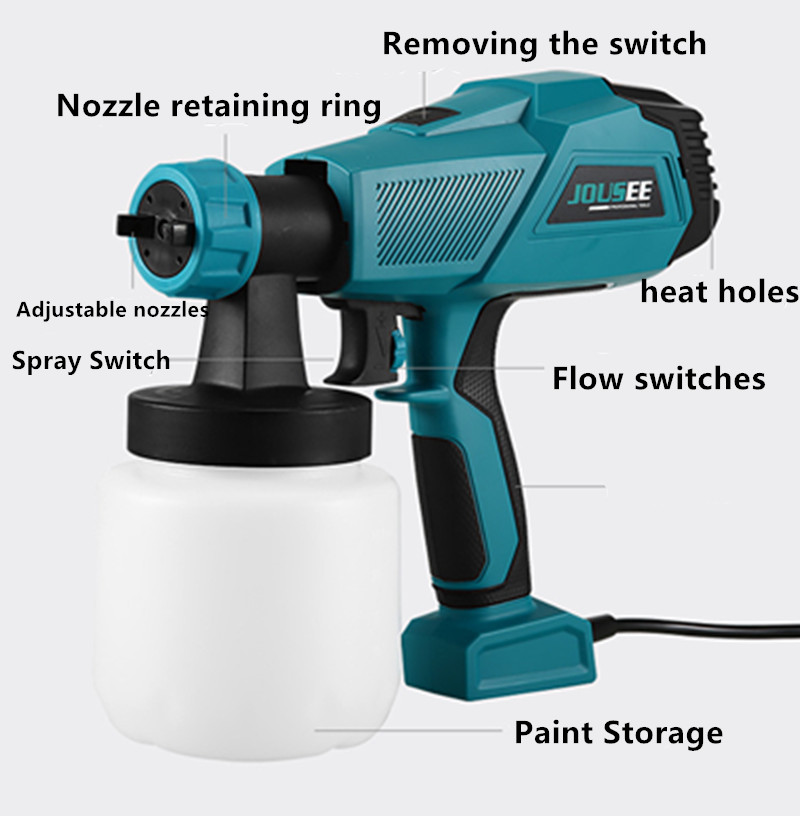 Electric Paint Sprayer 800W - 220V 600/800W Electric Paint Sprayer 800ml