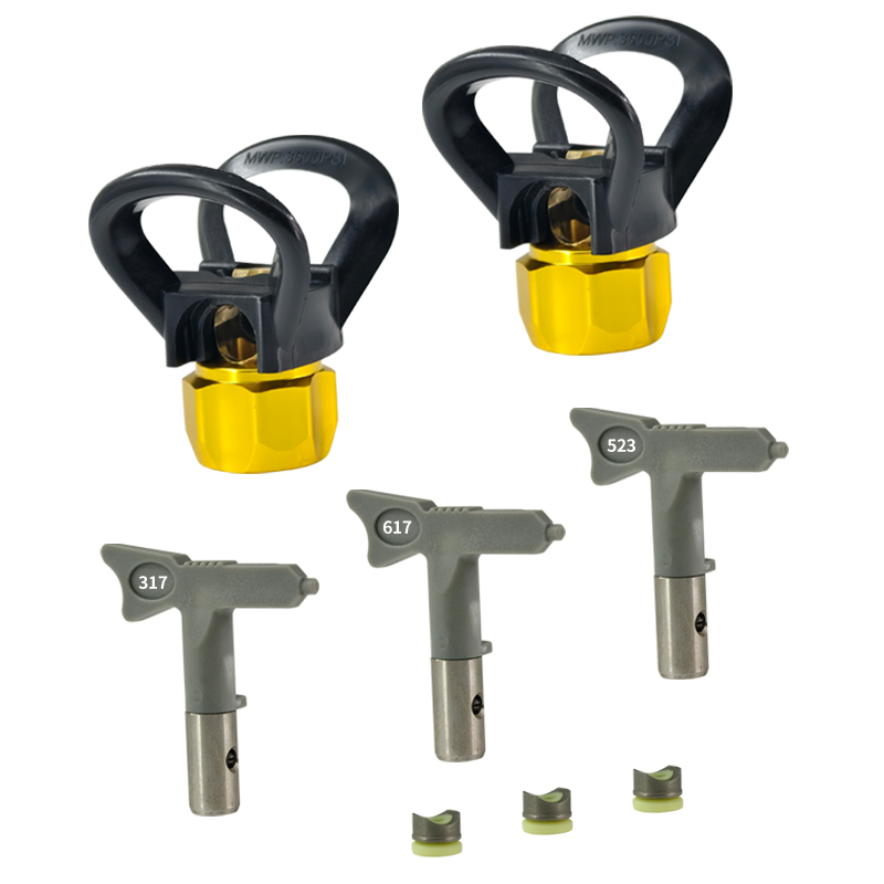 Paint Sprayer Nozzle Kit - Airless Paint Nozzles Set Reversible Spray