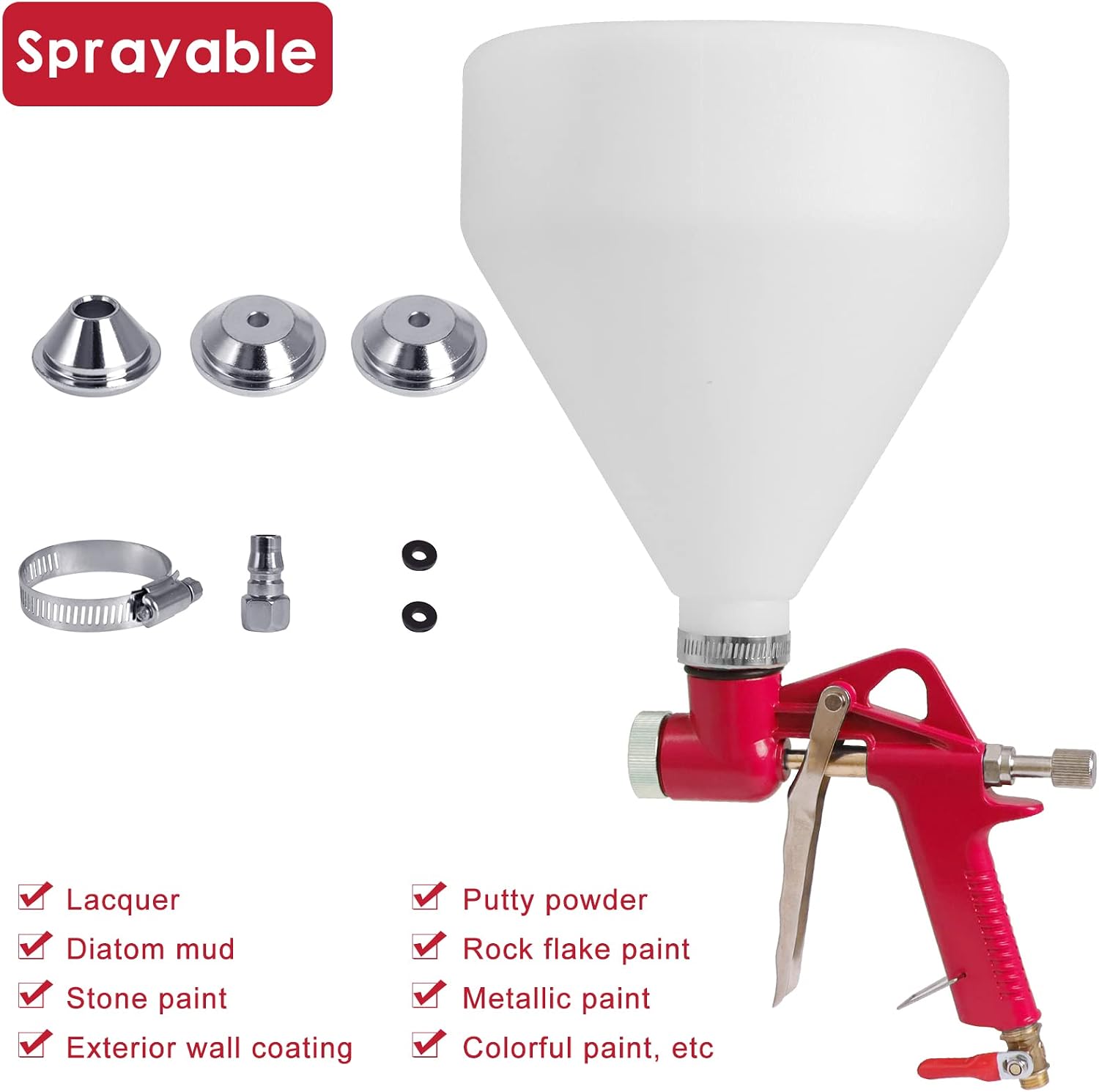 BLUASPAY 1.5L Air Hopper Spray - Texture Spray Hopper Gun review and price