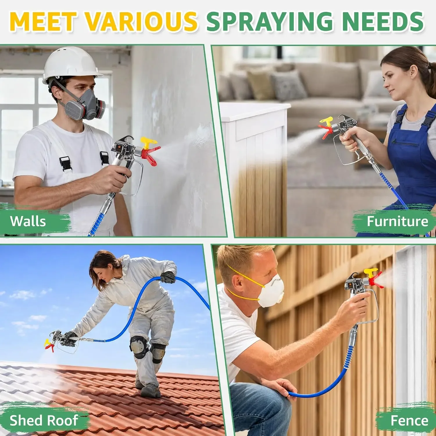 US Shipping 750W Airless Paint - Airless Paint Sprayer 3000Psi review and price