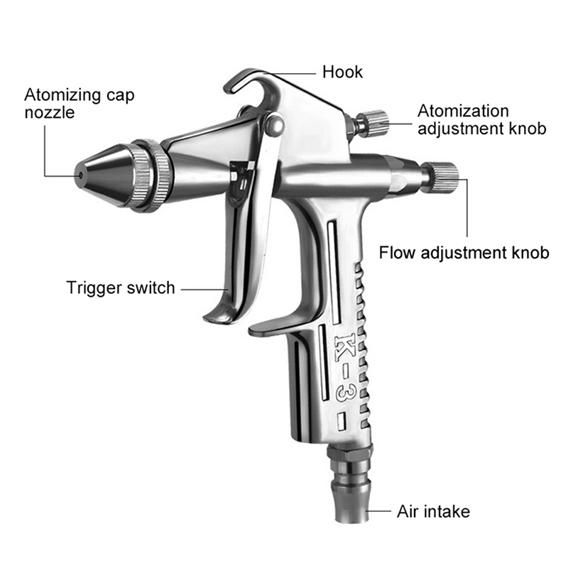 K-3 Mini Paint Air Spray Gun 0 - Hvlp Spray Gun Gravity Feed review and price