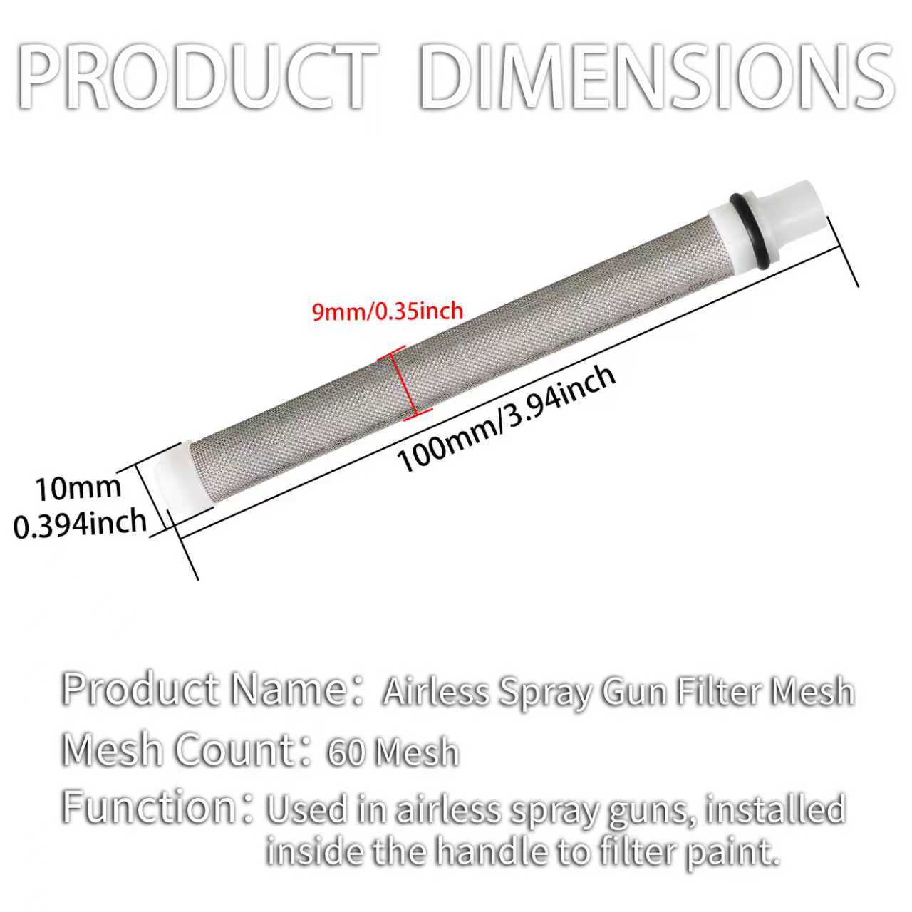 12 Pack Airless Spray Gun Filt - Paint Sprayer Nozzle Kit review and price