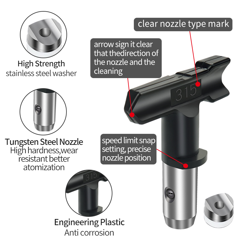 Airless Spray Tip Nozzle Vario - Paint Sprayer Nozzle Kit review and price