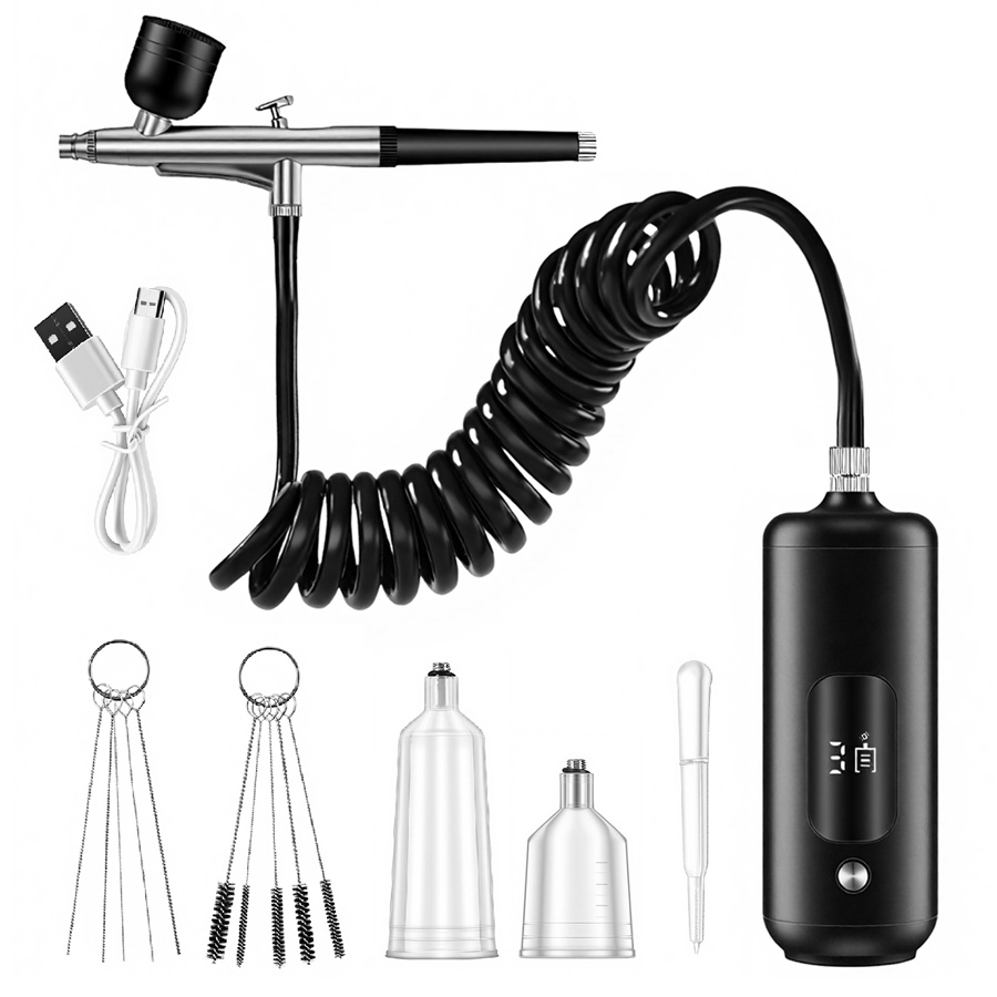 Portable Airbrush Mini Air Com - Spray Gun Air Compressor Kit review and price