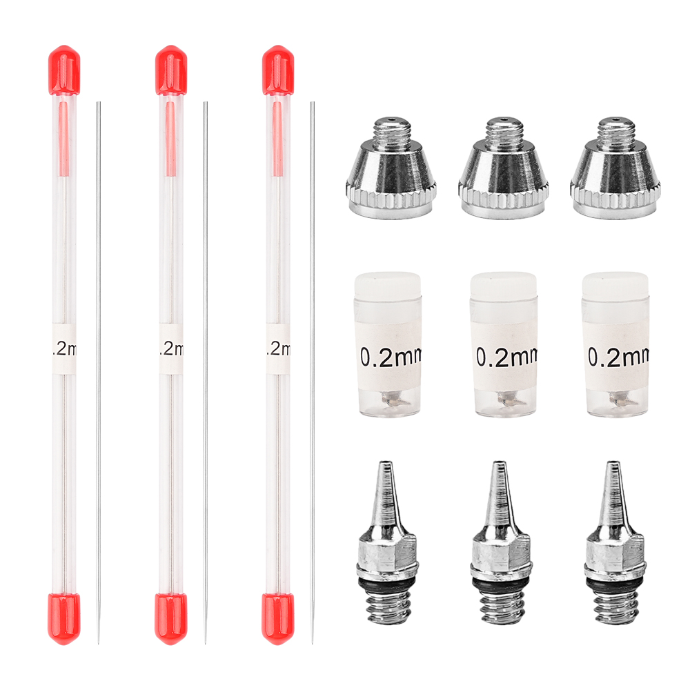 1/3pcs set 0.2/0.3/0.5mm Airbr - Hvlp Spray Gun Gravity Feed review and price