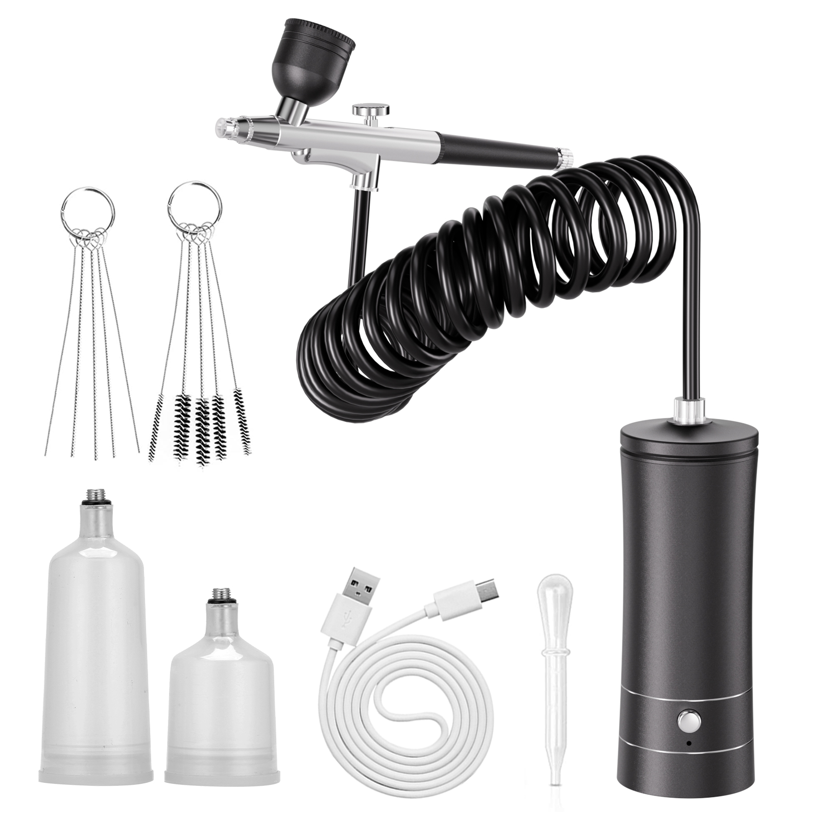 Cordless Airbrush Kit with Com - Spray Gun Air Compressor Kit review and price