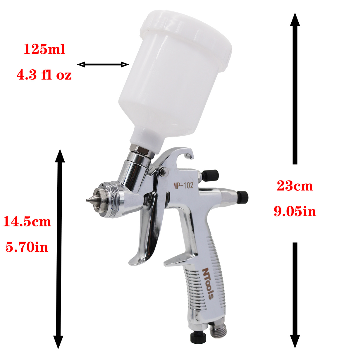 Mini Spray Gun 0.5/0.8/1.0/1.2 - Hvlp Spray Gun Gravity Feed review and price