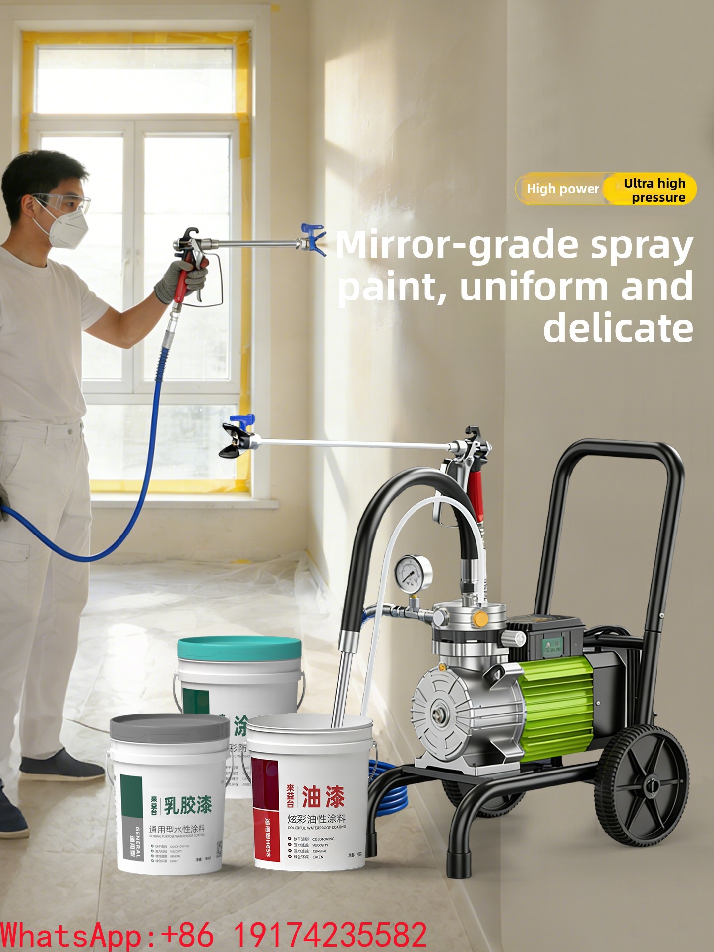 5200W Diaphragm Spray Paint Ma - Airless Paint Sprayer 3000Psi review and price