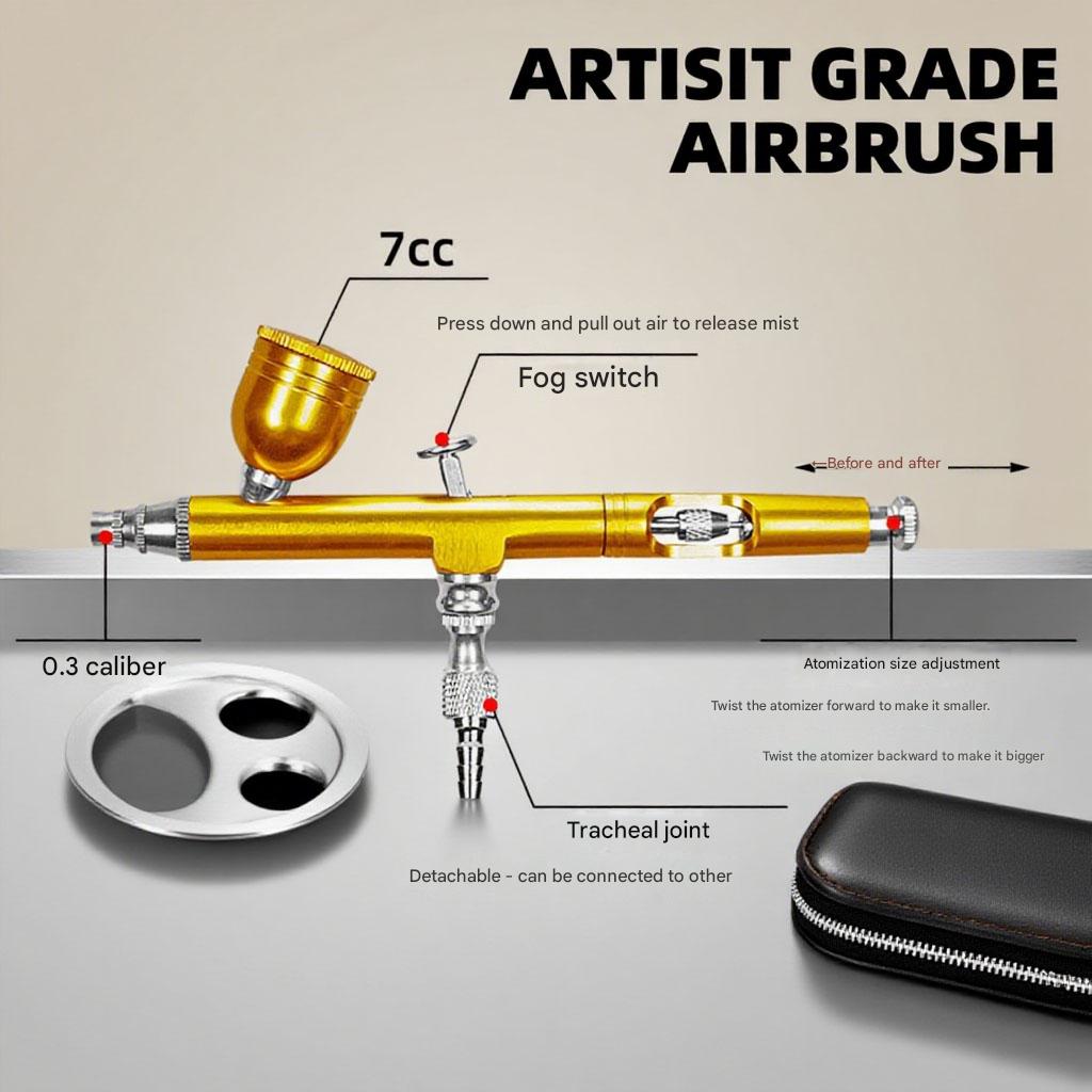 0.3mm Dual Action Airbrush 7cc - Airbrush Kit Compressor review and price