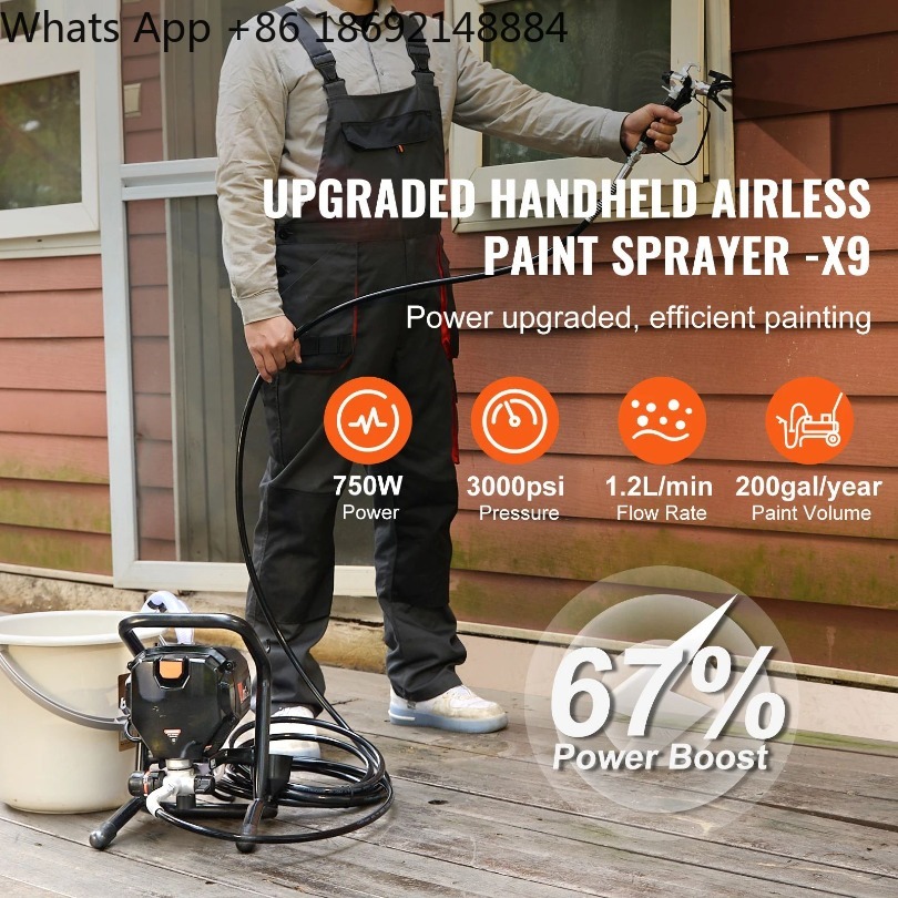 750W 950W Airless Paint Spraye - Airless Paint Sprayer 3000Psi review and price