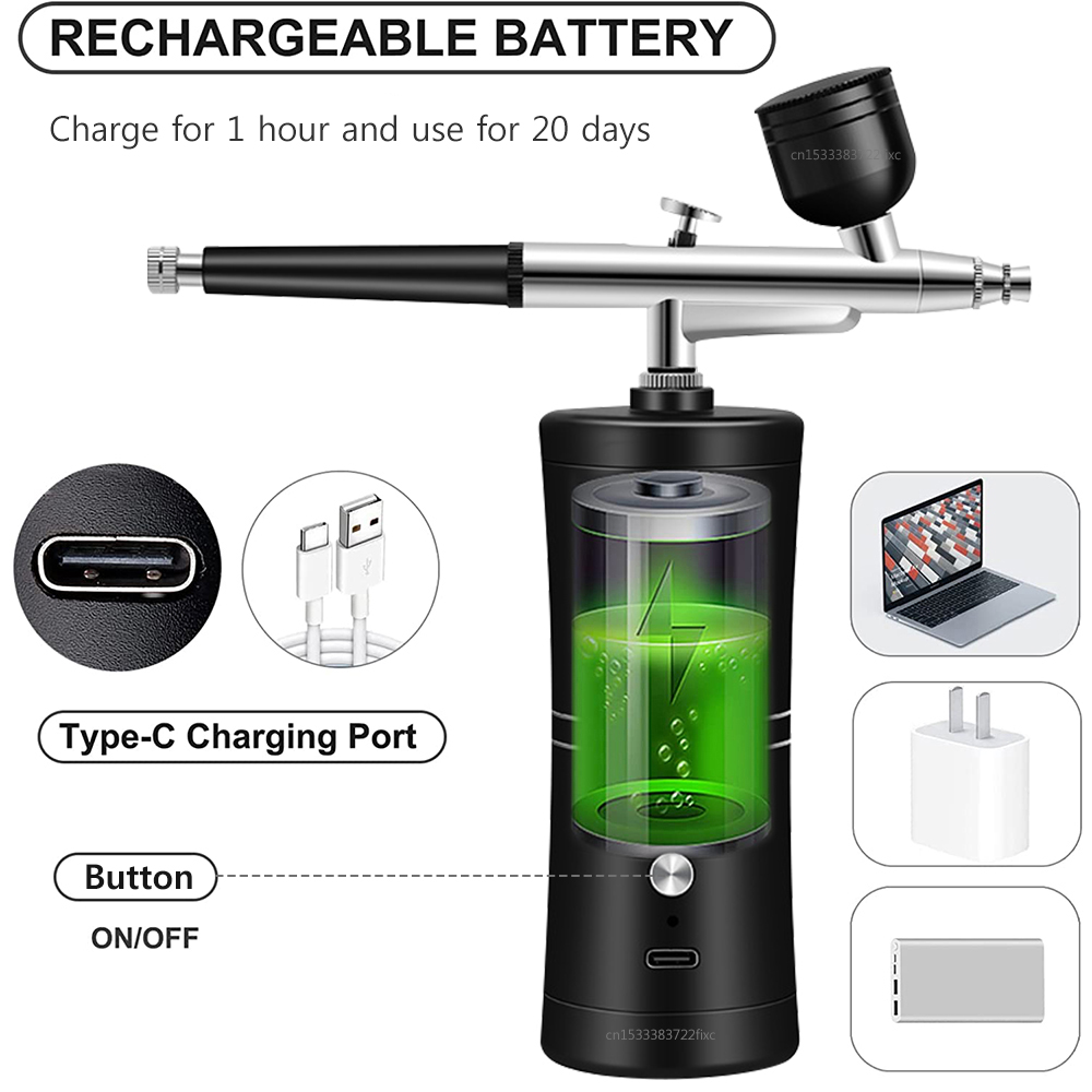 Airbrush Nail with Compressor  - Airbrush Kit Compressor review and price