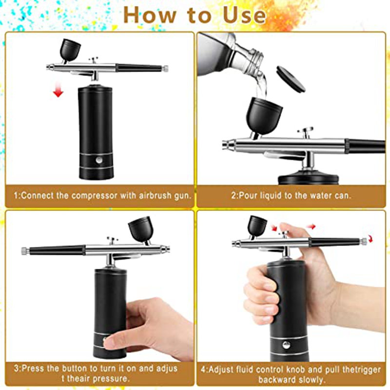 Airbrush Kit Rechargeable Cord - Airbrush Kit Compressor review and price