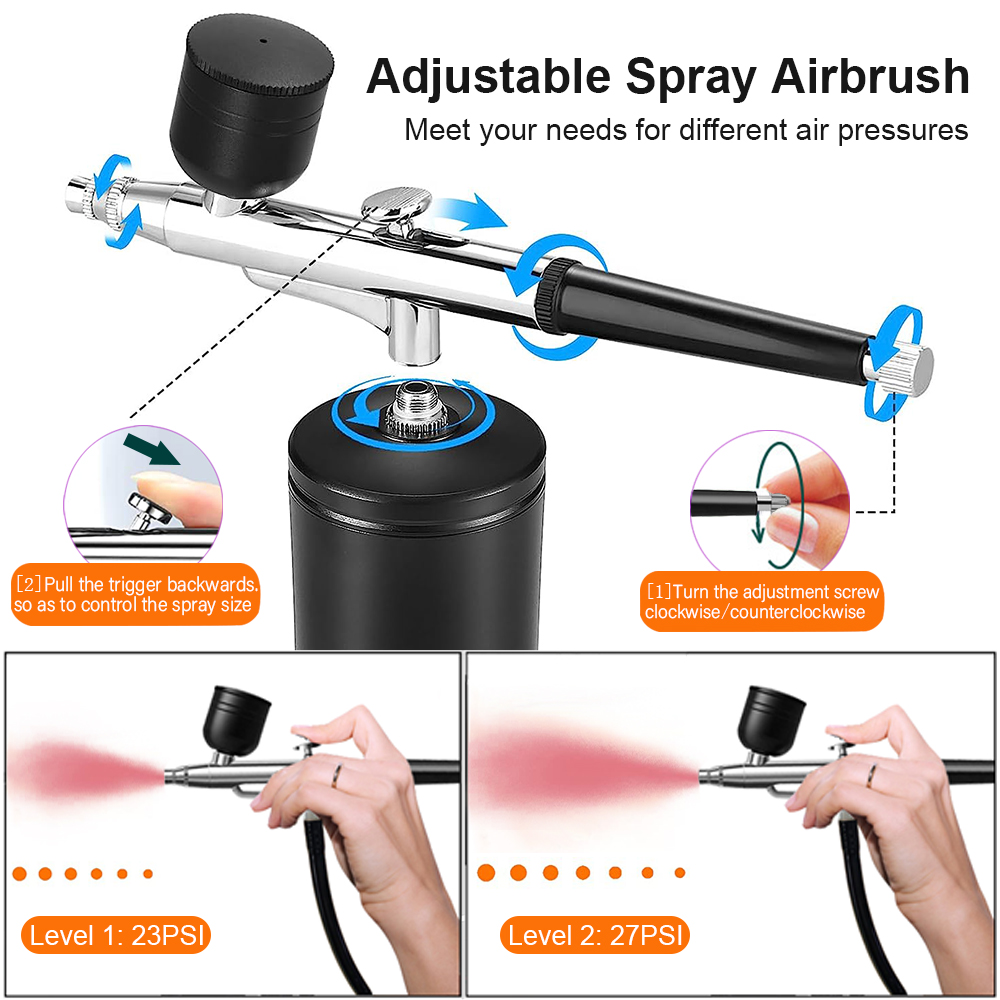 Cordless Airbrush Kit with Com - Spray Gun Air Compressor Kit review and price