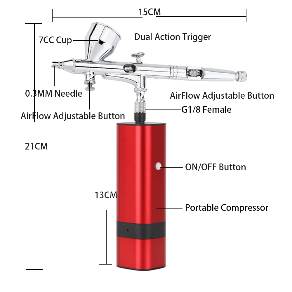 RIBO TM80S-180W Wholesale Cord - Spray Gun Air Compressor Kit review and price