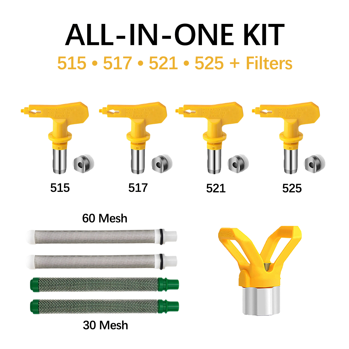 Airless Spray Tip Kit 515 517  - Paint Sprayer Nozzle Kit review and price