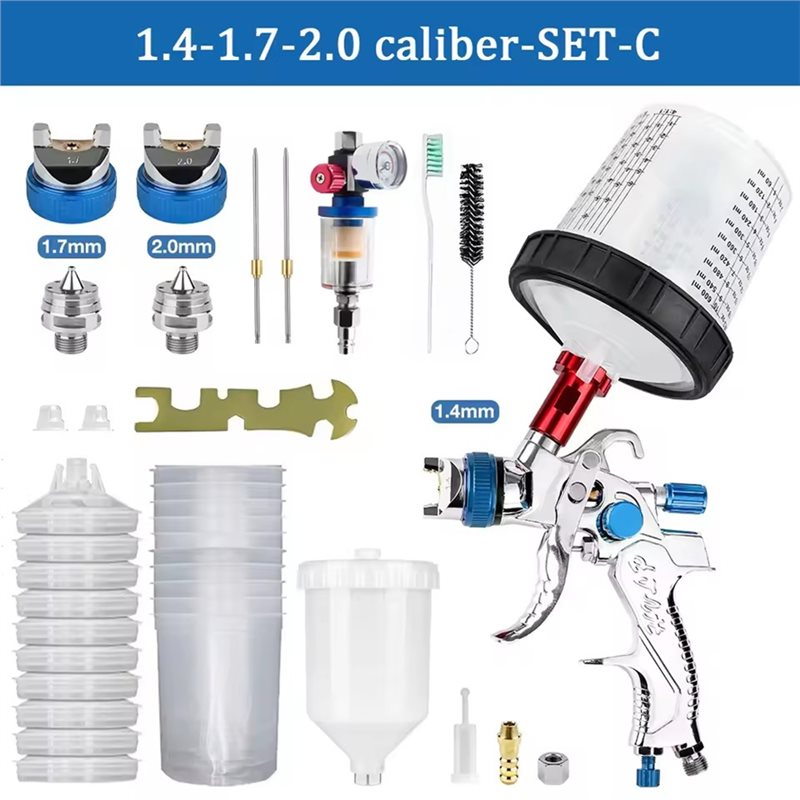 Happy New- HVLP Spray Gun 1.4+ - Hvlp Spray Gun Gravity Feed review and price