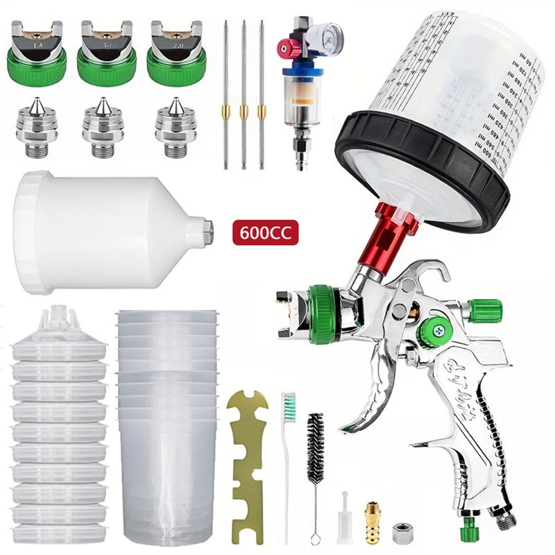 Happy New- HVLP Spray Gun 1.4+ - Hvlp Spray Gun Gravity Feed review and price