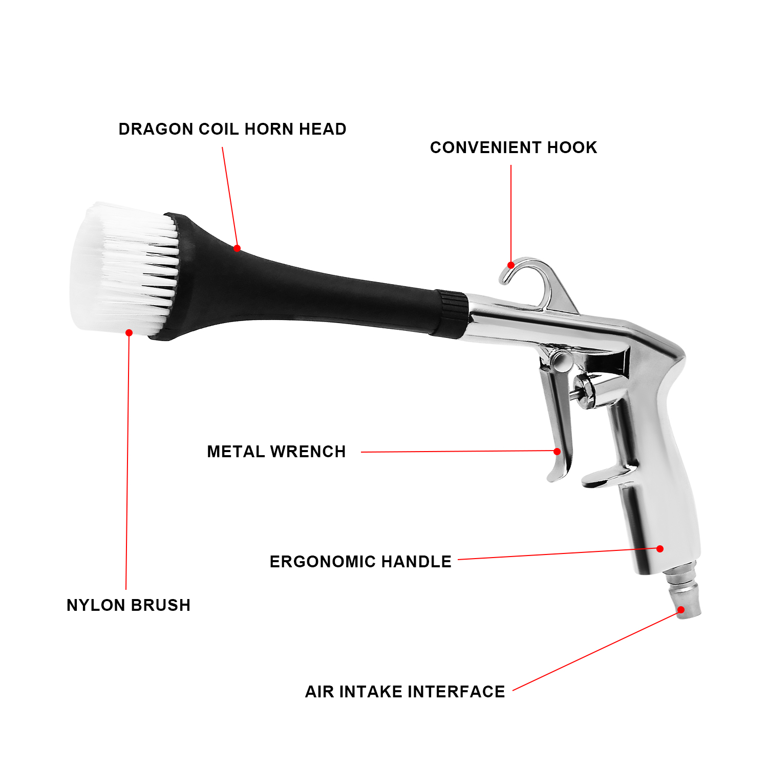 1pc Aluminum Alloy Car Detaili - Spray Gun Cleaning Kit review and price