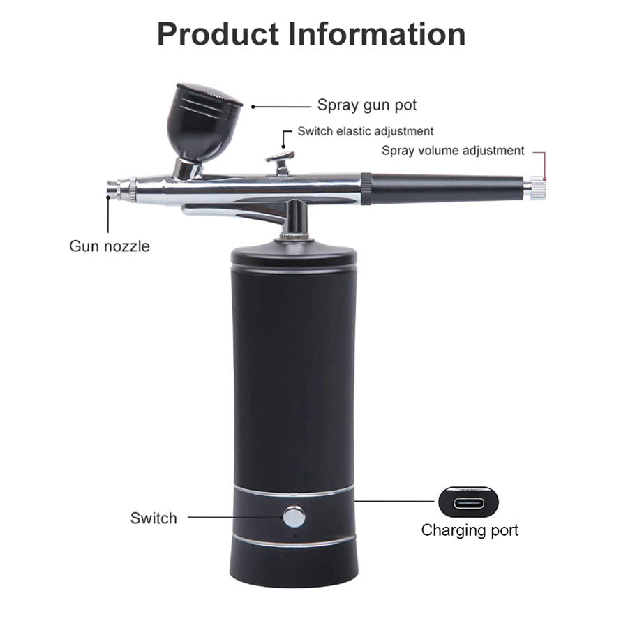 Portable Airbrush Kit With Com - Spray Gun Air Compressor Kit review and price