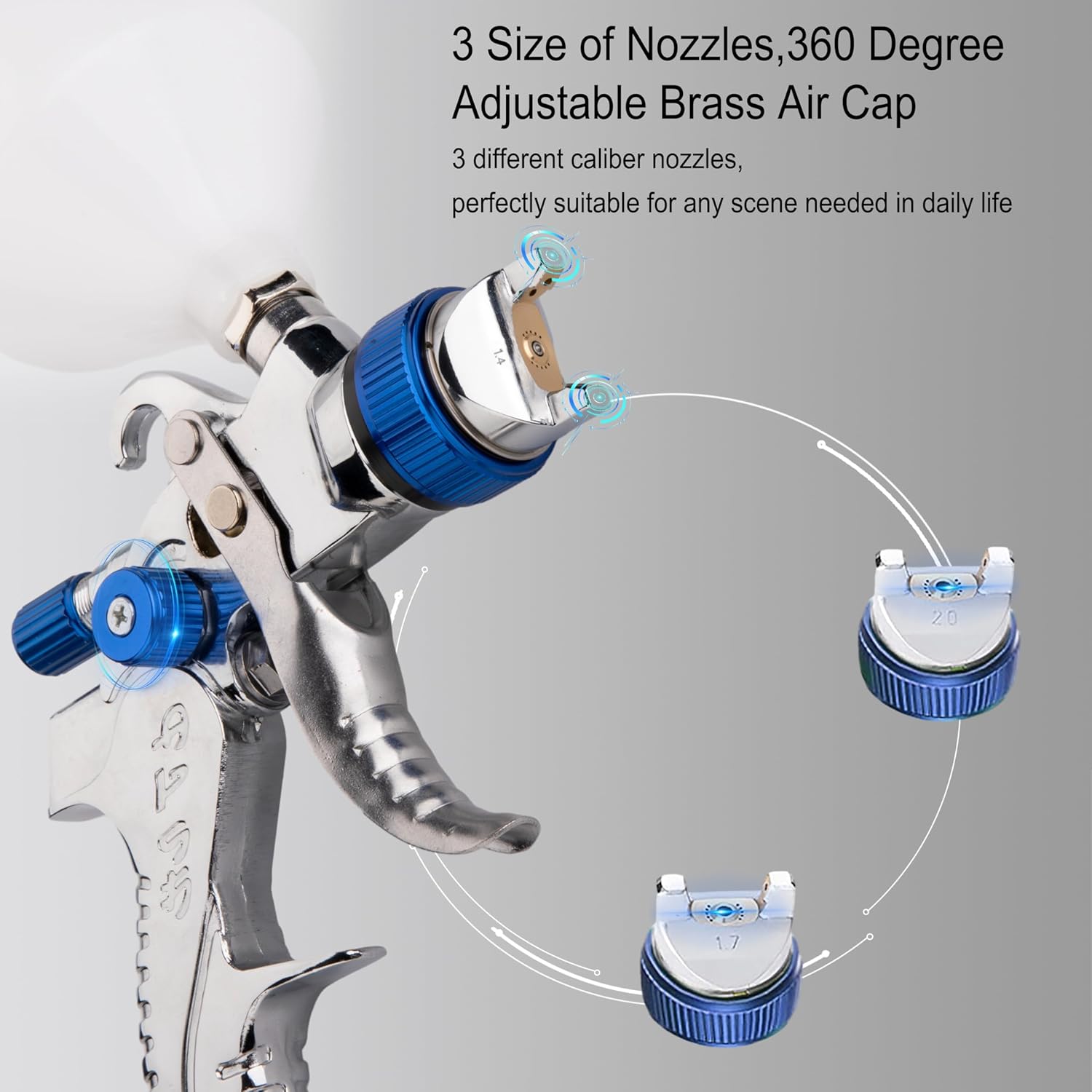 HVLP Paint Gun with 600ml Plas - Hvlp Spray Gun Gravity Feed review and price