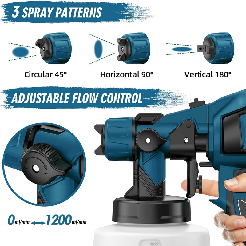 800W 1400ml Electric Spray Gun - Electric Paint Sprayer 800W review and price