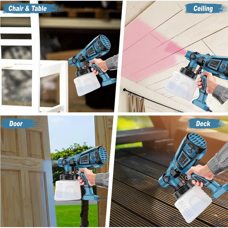 800W 1400ml Electric Spray Gun - Electric Paint Sprayer 800W review and price