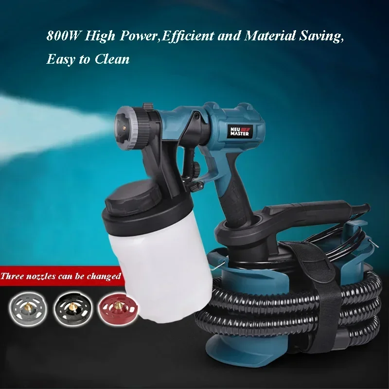 New 2.5mm Nozzle Spray Gun 800 - Electric Paint Sprayer 800W review and price