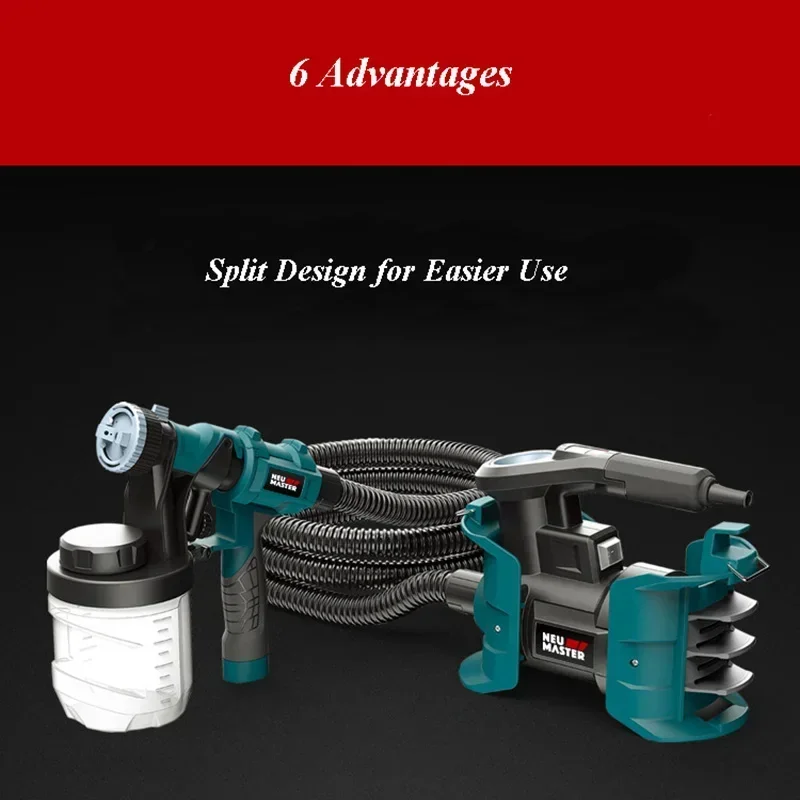 New 2.5mm Nozzle Spray Gun 800 - Electric Paint Sprayer 800W review and price
