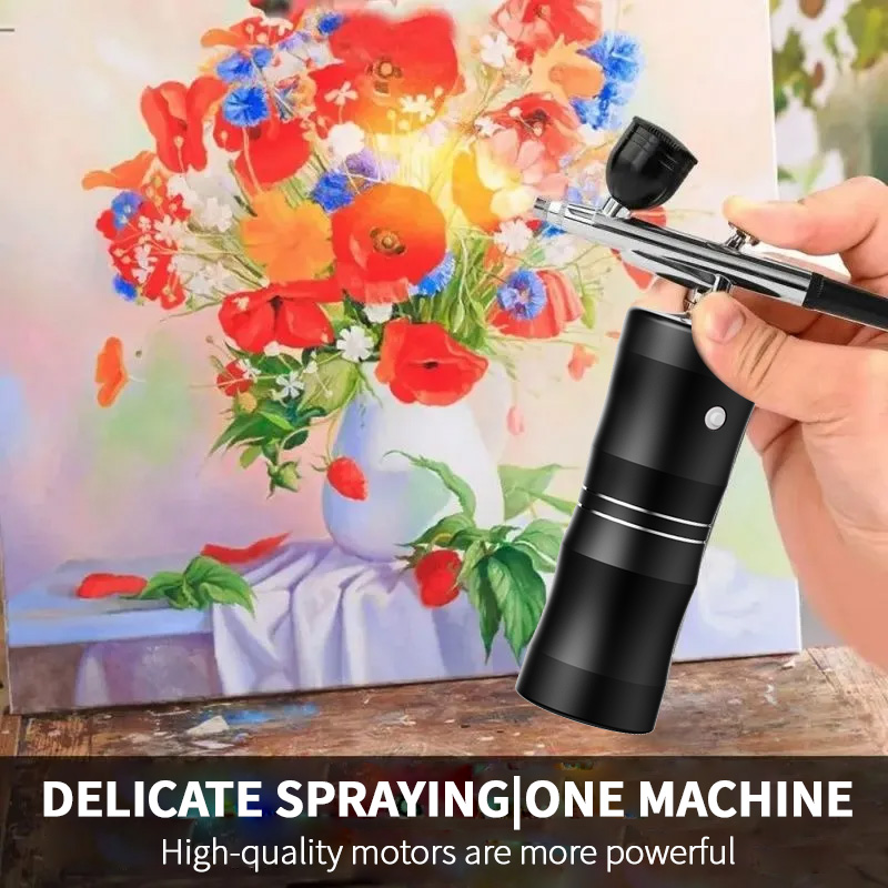 Oxygen Spray Mini Air Compress - Airbrush Kit Compressor review and price